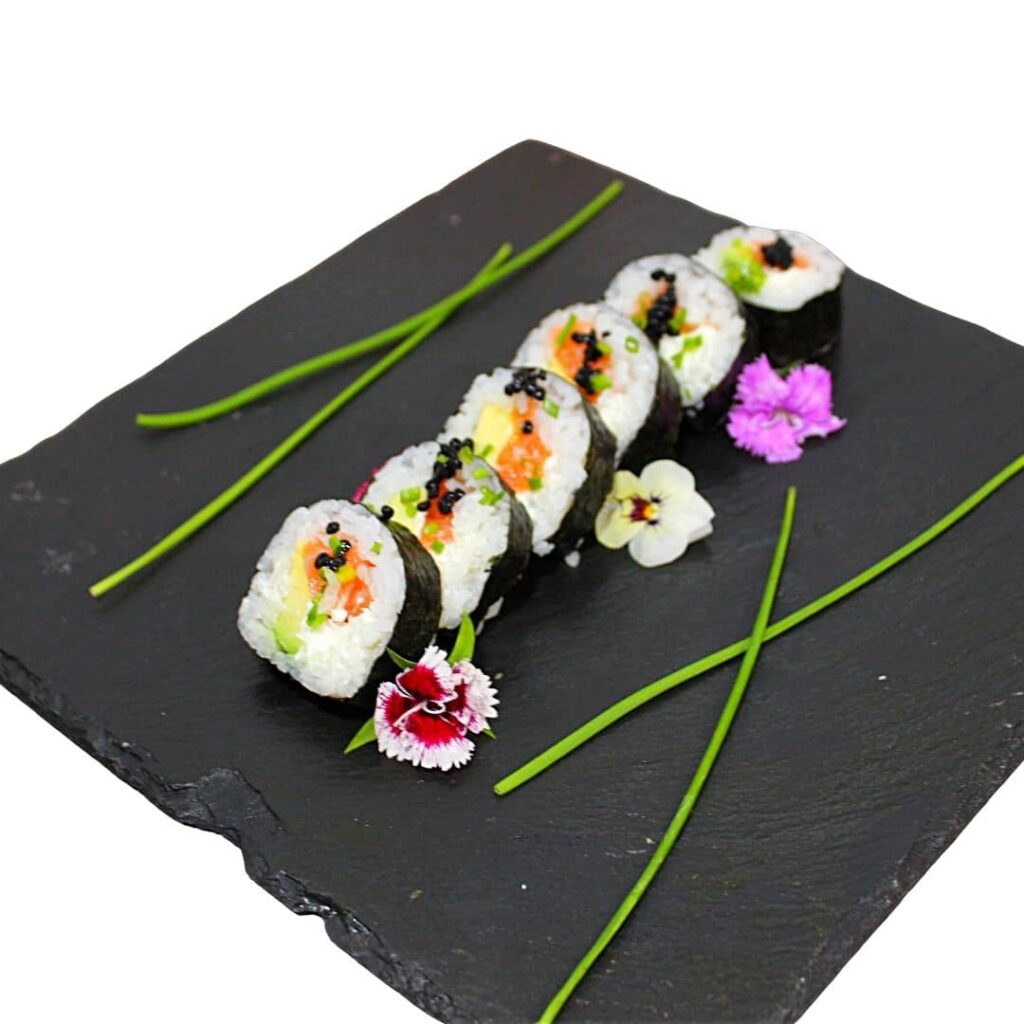 Como preparamos las piezas de sushi