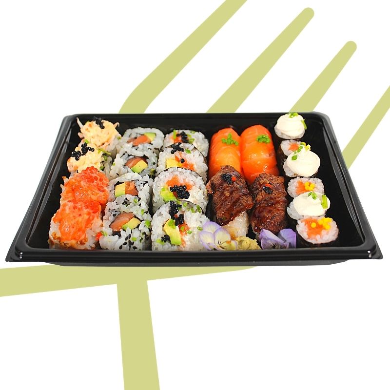 bandeja degustacion sushi aspe
